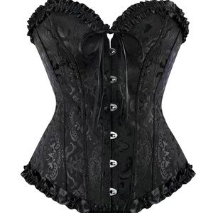 NWT- Brocade Lace Up Back Corset Boustier